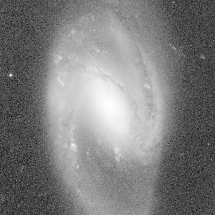 Arp 70 galaxy core before denoising, 1:1 crop